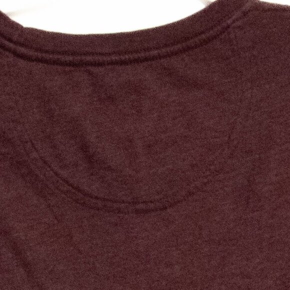 Izod Saltwater Crew Neck T-Shirt With Chest Pocket - Dark Brown Size XXL Soft Co - Picture 6 of 8